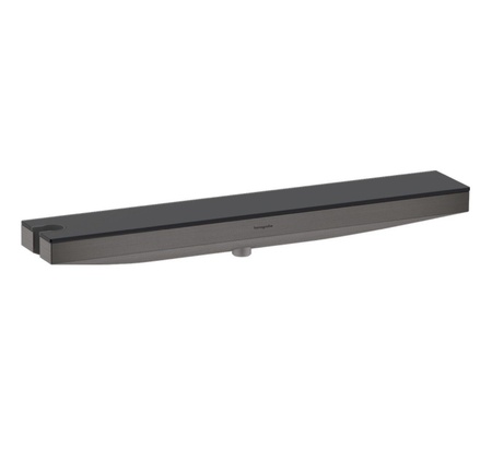 Подключение для душевого шланга с держателем Hansgrohe Rainfinity Porter 500 26843340 шлифованный черный хром