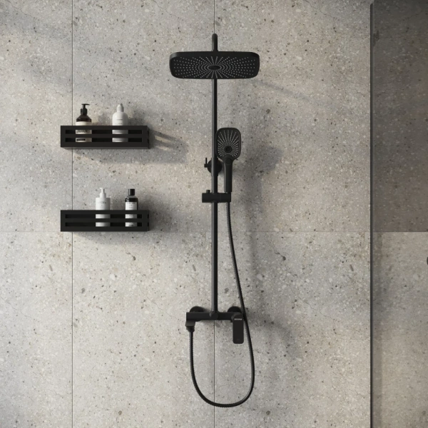 Душевая система Grossman Advans 500.K35.09.210 черный матовый