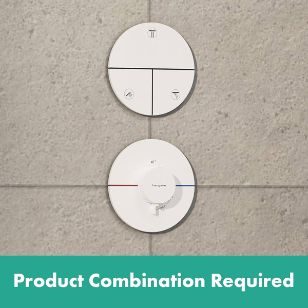 Термостат для душа с регулировкой напора Hansgrohe ShowerSelect Comfort S 15559700 белый матовый