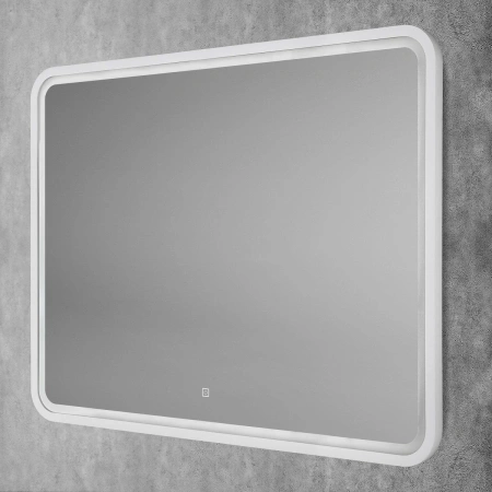 Зеркало с подсветкой Art&Max GENOVA AM-Gen-1000-800-DS-F-White сенсорным выключателем
