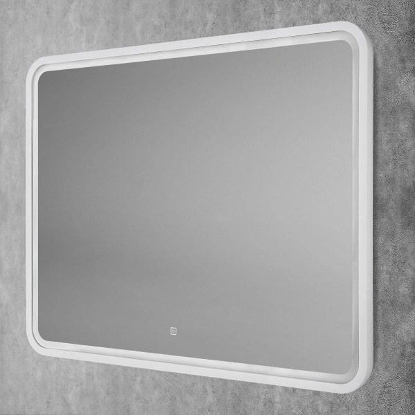 Зеркало с подсветкой Art&Max GENOVA AM-Gen-1000-800-DS-F-White сенсорным выключателем
