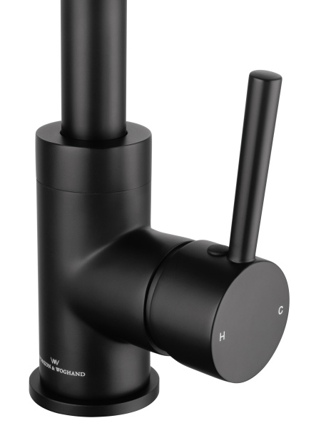 Смеситель для кухни WONZON & WOGHAND, черный матовый WW-A21102-MB