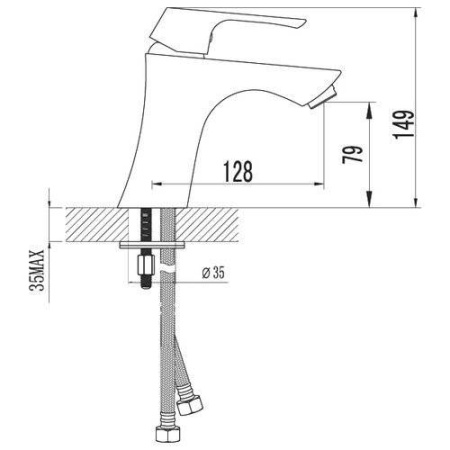 Смеситель для раковины Lemark Unit (LM4506C)