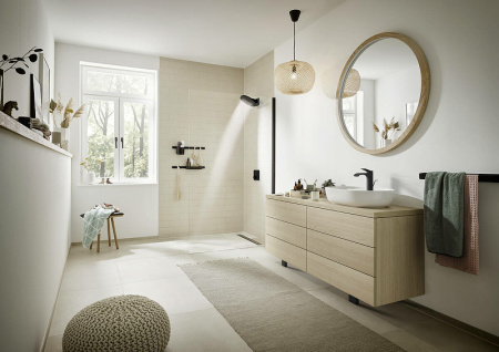 Смеситель для раковины Hansgrohe Vivenis 75022670 черный матовый