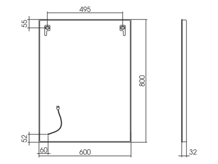 Зеркало (60х80) Silver Mirrors  Галактика ФР-00001420