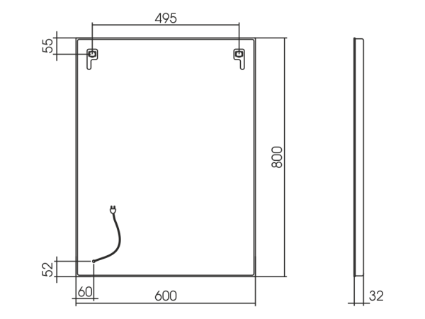 Зеркало (60х80) Silver Mirrors  Галактика ФР-00001420
