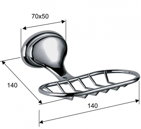 Мыльница для душа Daniel Revival REPS952 vr 64