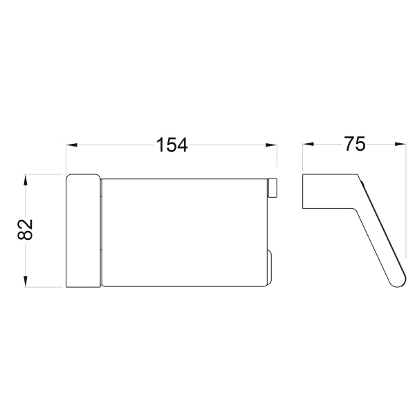 Бумагодержатель Timo Torne хром 43042/00