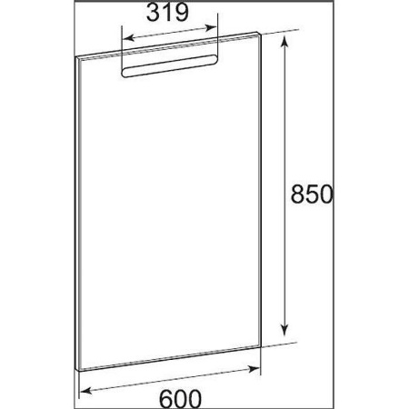 Зеркало (60х85) Roca The Gap с подсветкой ZRU9302688