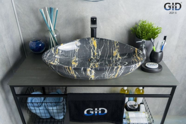 Раковина накладная (59х39) Gid Mnc207