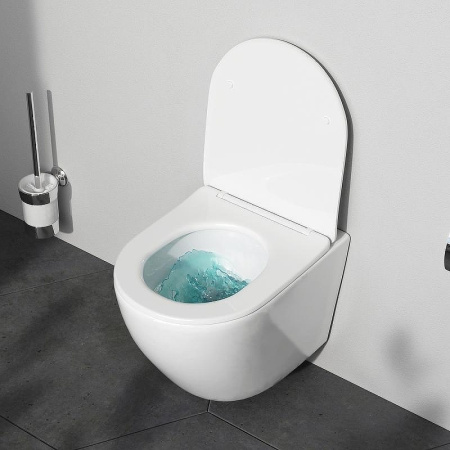Комплект унитаза с инсталляцией Am.Pm Like Aquaspin IS110301.801900 с сиденьем микролифт, кнопка белый глянец