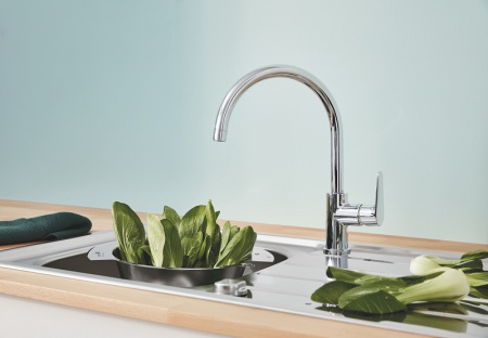 Смеситель однорычажный для кухни Grohe BauCurve 31536 001 (31536001) хром