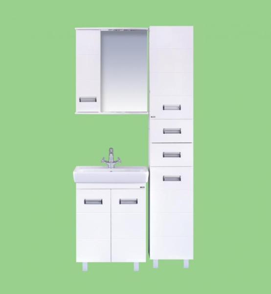 Пенал с бельевой корзиной  Misty Селена 35 П-Сел05038-01БкЛ левый