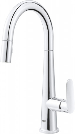 Смеситель для кухни с выдвижным изливом GROHE Veletto 30419000 Смеситель для кухни с выдвижным изливом GROHE Veletto 30419000