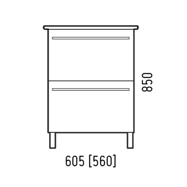 Тумба напольная Corozo Мирэль 60 SD-00000358