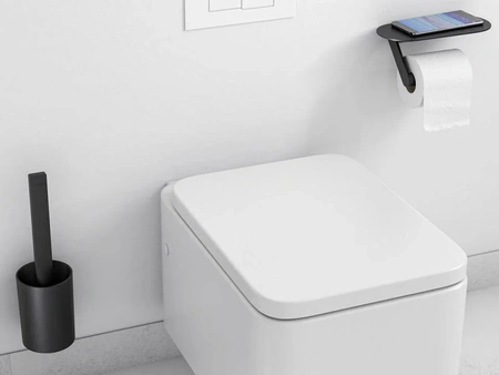 Ершик для унитаза Hansgrohe WallStoris 27927670 черный матовый