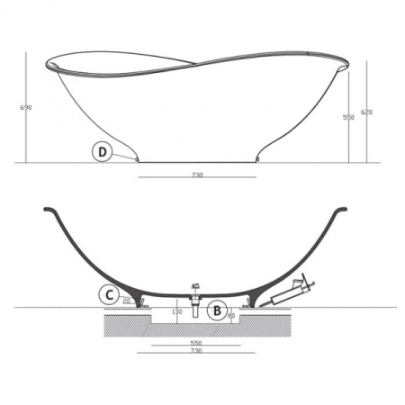 Ванна Galassia MEG 11 5418