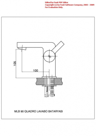 Смеситель для умывальника GPD Quadro MLB90