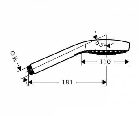 Ручной душ Hansgrohe Croma Select E Multi EcoSmart 26811400 белый/хром