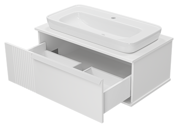 Тумба под раковину Brevita Savoy 90 SAV-09090-0101Я без раковины