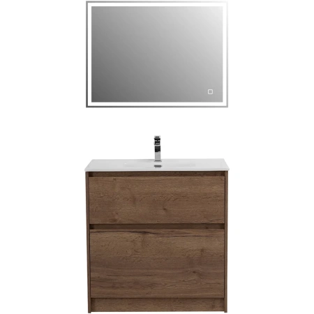 Тумба под раковину BelBagno Kraft 80 KRAFT39-800/390-2C-PIA-RT Rovere Tabacco