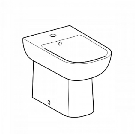 Биде напольное Geberit Smyle 500.217.01.1