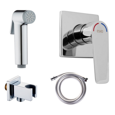 Набор с гигиеническим душем ESKO квадратный (SHS 4 in1Q)
