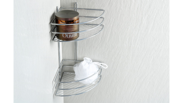 Полка угловая двойная Fixsen хром FX-710-2