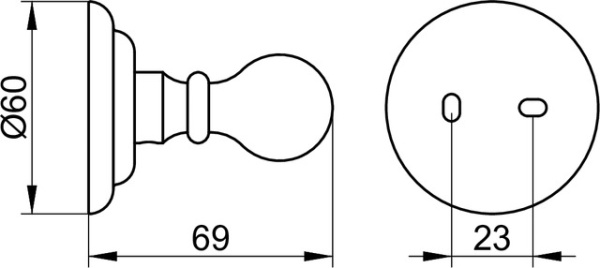 Крючок для халата, хром Keuco (Astor) 02116 010000