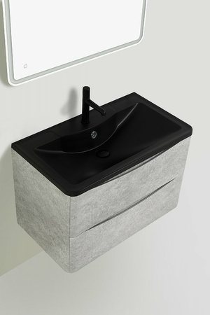 Раковина (80х45) BelBagno BB800/455-LV-ART-ALR-NERO