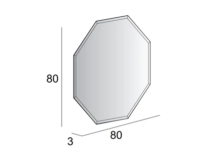 Зеркало (80х80) Cezares 45079