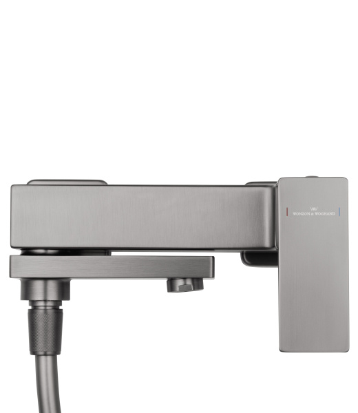 Смеситель для ванны с душем WONZON & WOGHAND CUBE 2.0, темный графит WW-88037068-BGM