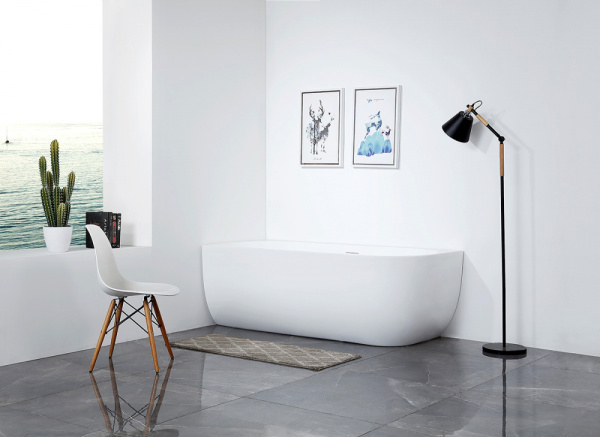 Акриловая ванна (170х75) ABBER AB9315 L без гидромассажа, белый