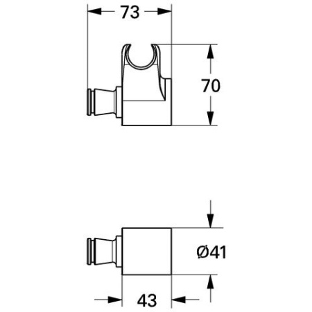 Держатель ручного душа 28703 L00 (28703L00)