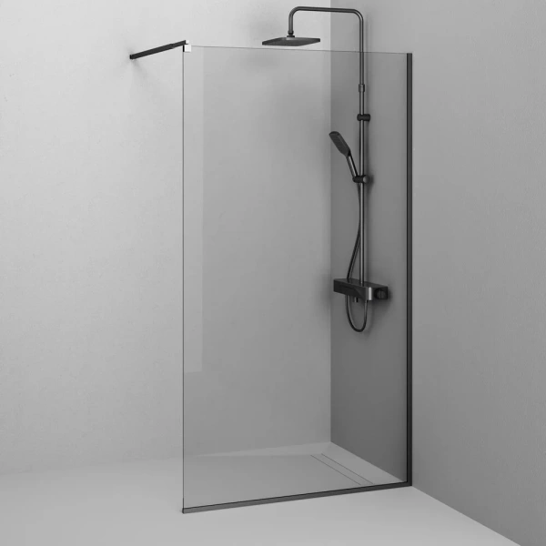 Душевая перегородка 110 см Am.Pm Func W84WI-110-F1-BTE черный