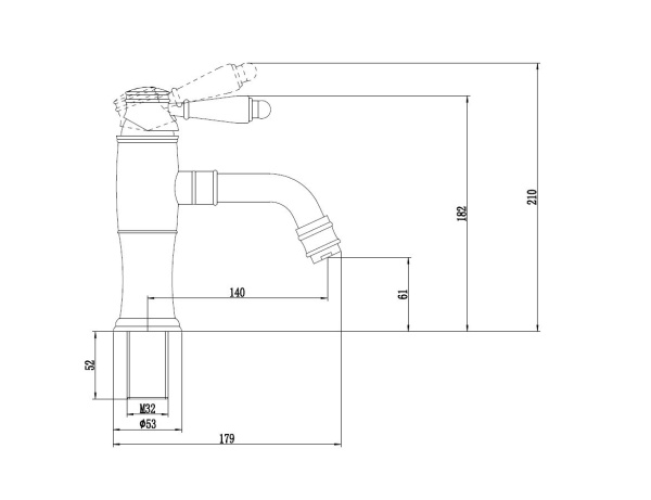 Смеситель для умывальника Savol S-006611C