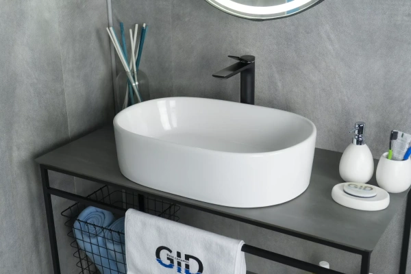 Раковина накладная (56х35) Gid N9025