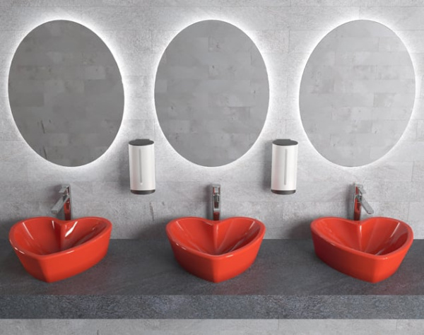 Раковина накладная Sanita Luxe Love is Red LOVSLWB03