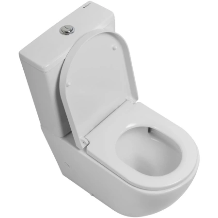 Чаша напольного безободкового унитаза BelBagno Sfera-R BB2141CP-TOR/SC без бачка с сиденьем микролифт