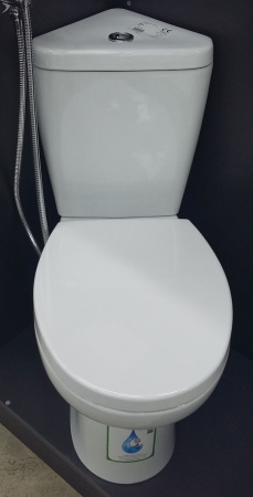 Унитаз напольный угловой с сиденьем микролифт Serel Friendly 6706