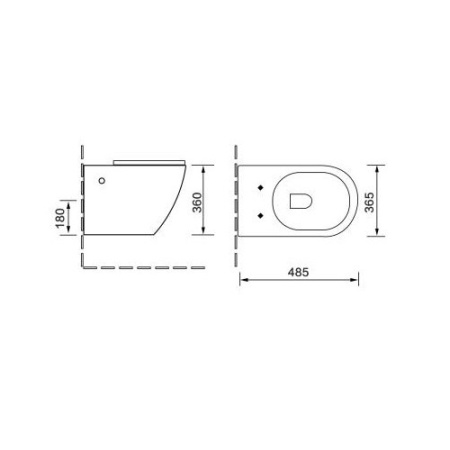 Комплект унитаза с инсталляцией SantiLine SL-5009 + SL-01