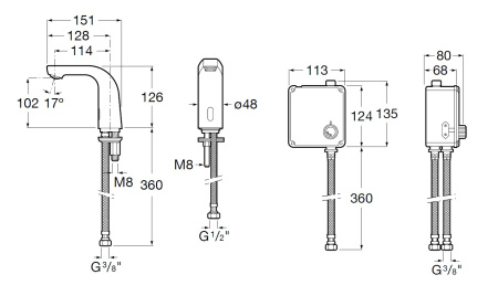 Смеситель для раковины Roca L20-E 5A5309C00