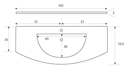 Раковина Cezares Fonte FO12000101