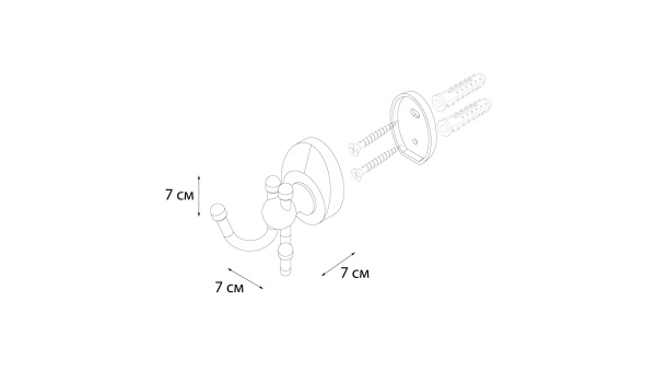 Крючок Улитка FIXSEN Europa FX-21805C