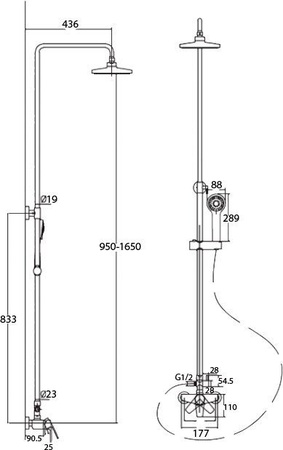 Душевая система KAISER Guss (68182)