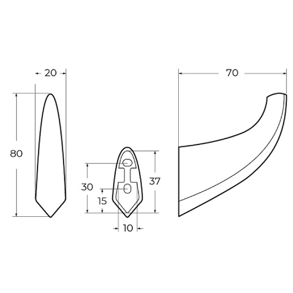Крючок CEZARES LINER-HK-GM