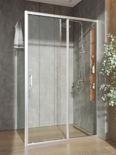 Душевой уголок без поддона (120х88,5) Orange E23-12090TCR хром