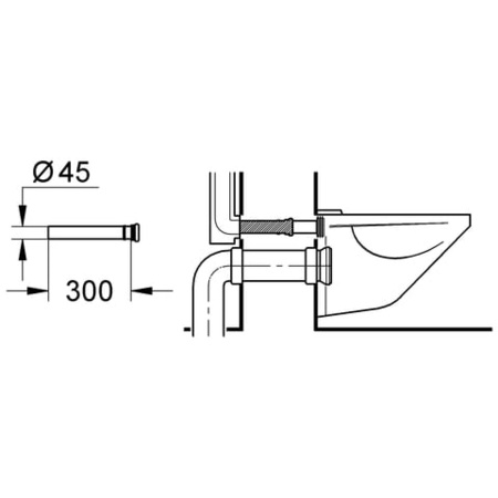 Удлинение Grohe 37105 K00  (37105K00)