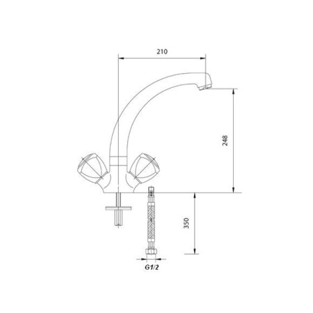 Смеситель для мойки MOFEM DIAMANT 140-0003-44