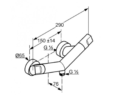Смеситель для душа KLUDI NEW WAVES 577100530